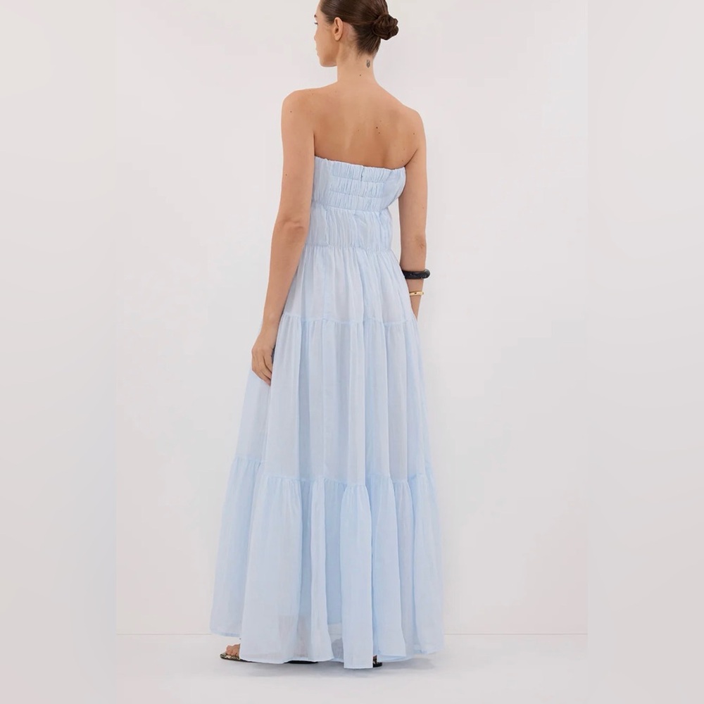DISSH Artie Cornflower Ramie Midi Dress - Picture 2 of 4